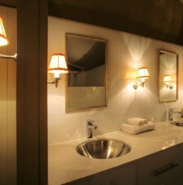 Alure Stanthorpe Glamping Tent Bathroom